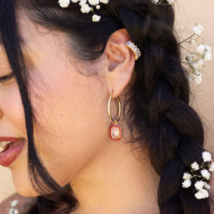 Chingona/Badass Charm Hoops