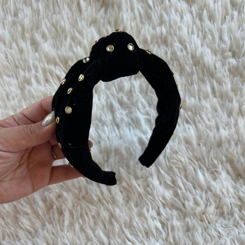 Midnight embellished headband