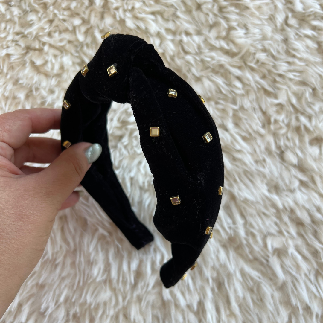 Midnight embellished headband