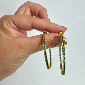 ElphaGRL crystal hoops