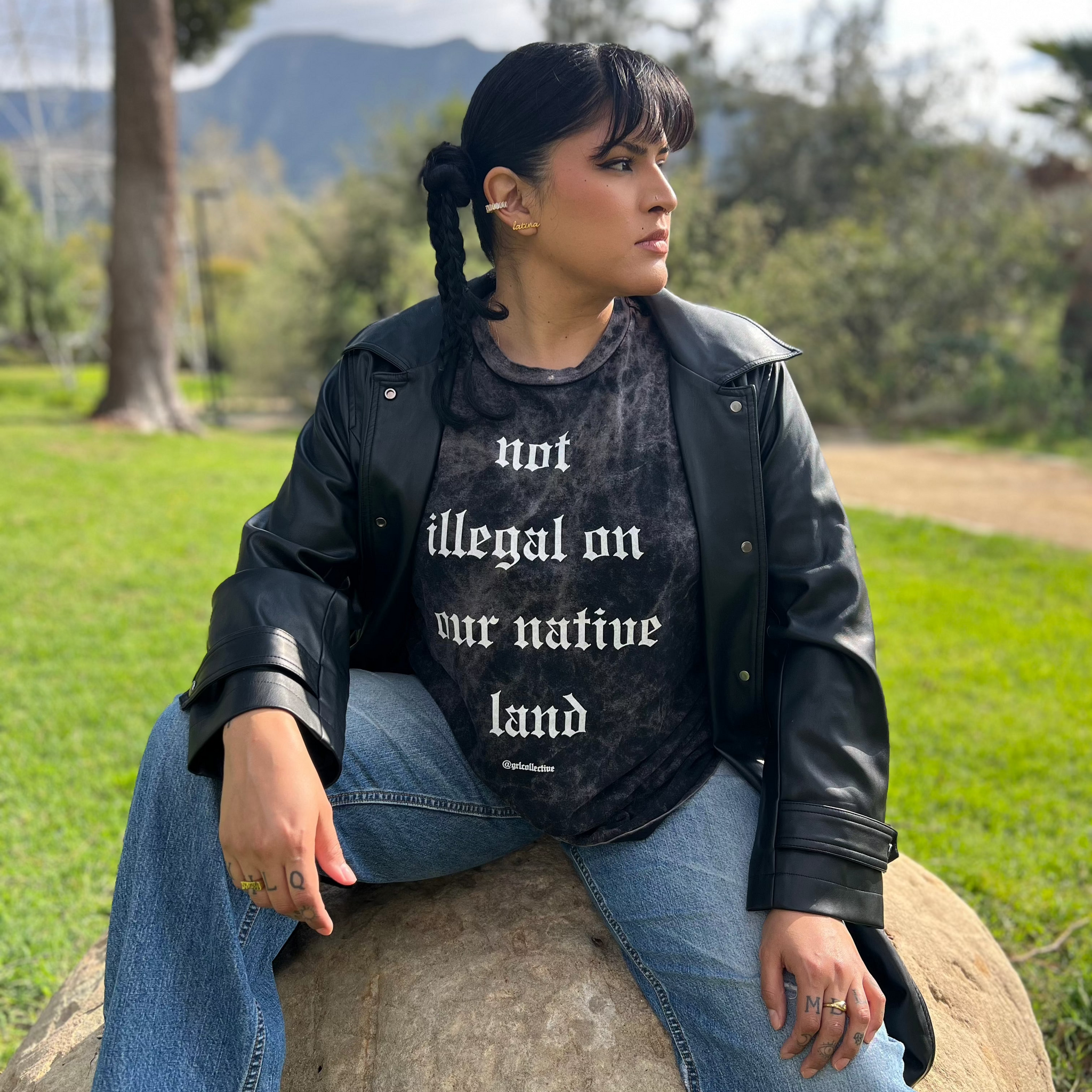 Not illegal on our native land vintage tee