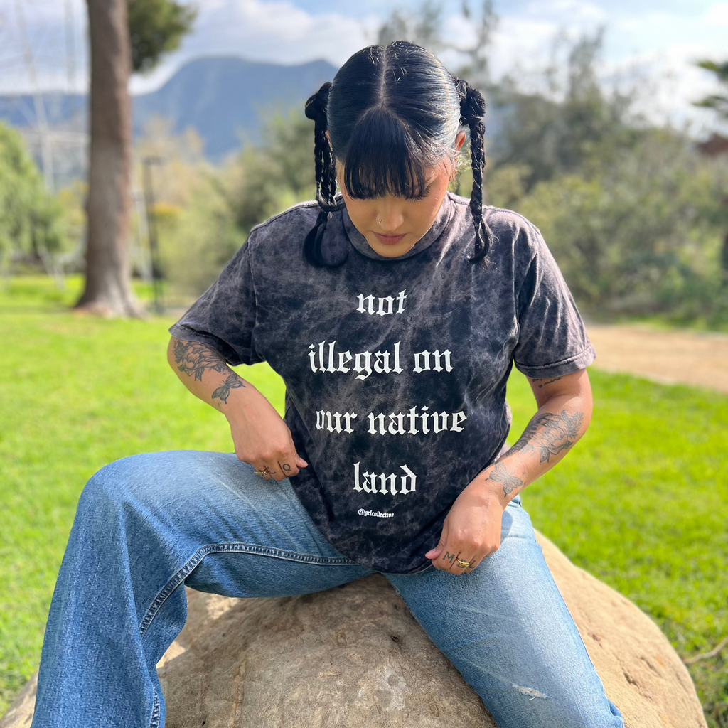 Not illegal on our native land vintage tee
