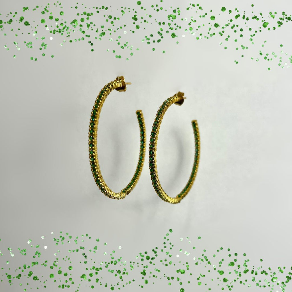 ElphaGRL crystal hoops