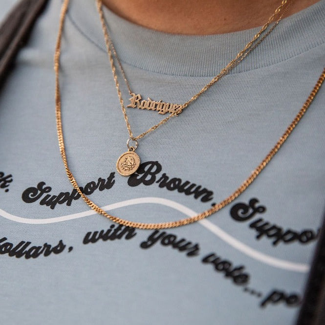 Mexico Medallion Chain Necklace- GRL Collective