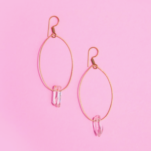 Rupi Crystal Hoop Earrings- GRL Collective