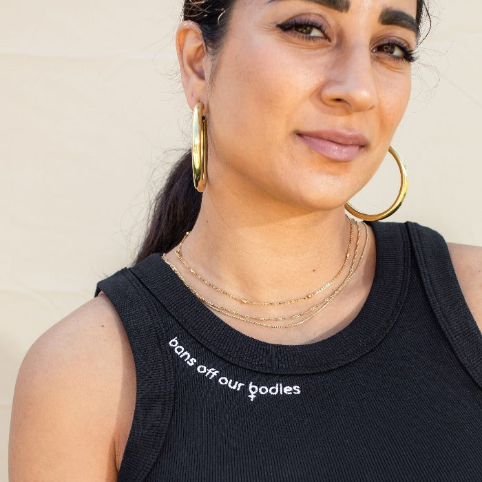 Bans Off Our Bodies Organic ribbed tank