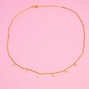 Cubana Gold Chain necklace. Made from nickel free metal, dipped in 22k gold. 17.5b inches with a 3 inch adjustment chain. 